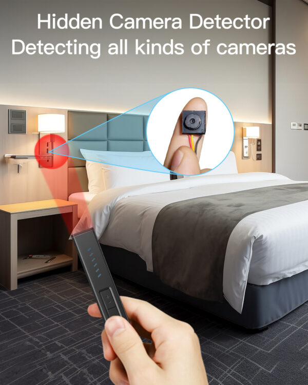 Hidden Camera Detectors, Bug Detector Anti Spy Camera Finder, GPS Tracker Detector Hidden Device Detector 6 Modes for Travel, Car, Hotel, P18 Mix - Image 3